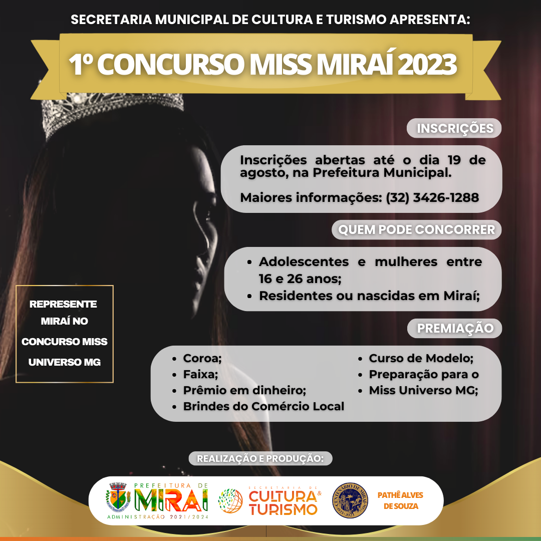 Concurso Miss Miraí 2023