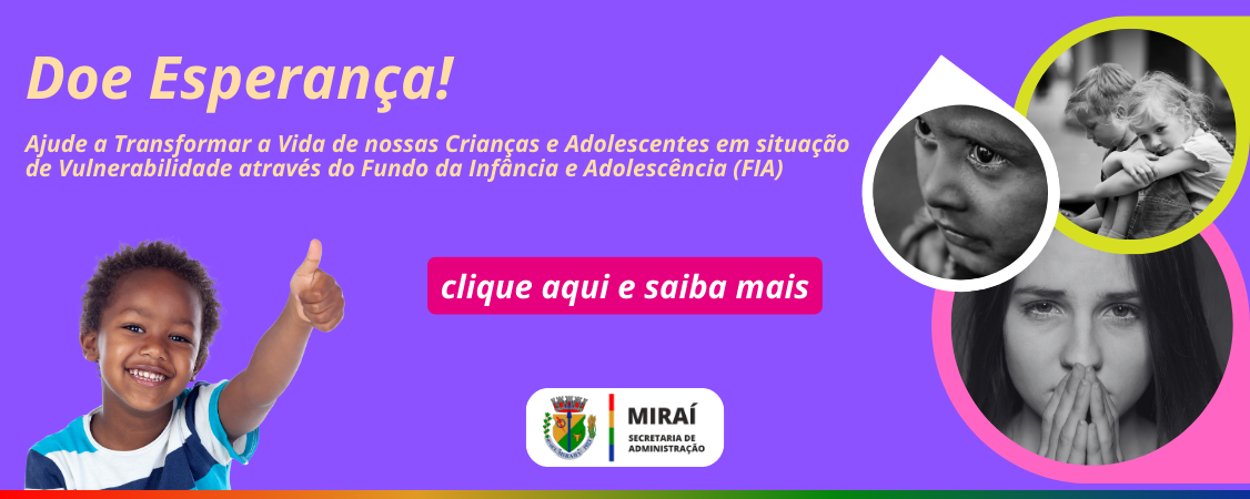 Contribua com o FIA de Miraí 