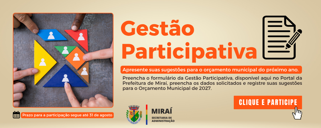 GESTÃO PARTICIPATIVA - ORÇAMENTO 2027